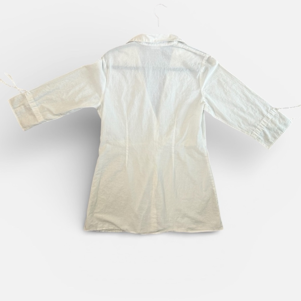 Tommy Bahama Cream/White Collared Cover-Up